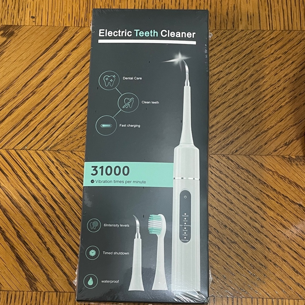 Electric teeth cleaner, black, 31000 Vibrations